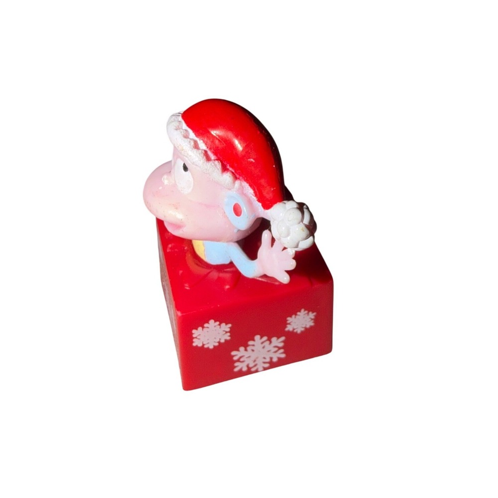 Dora the Explorer Boots the Monkey Christmas Santa Hat Snowflake Gift Box Figure - Picture 4 of 5